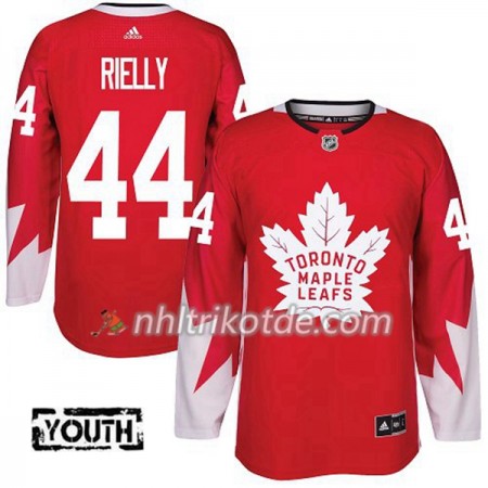 Toronto Maple Leafs Trikot Morgan Rielly 44 Adidas 2017-2018 Rot Alternate Authentic - Kinder